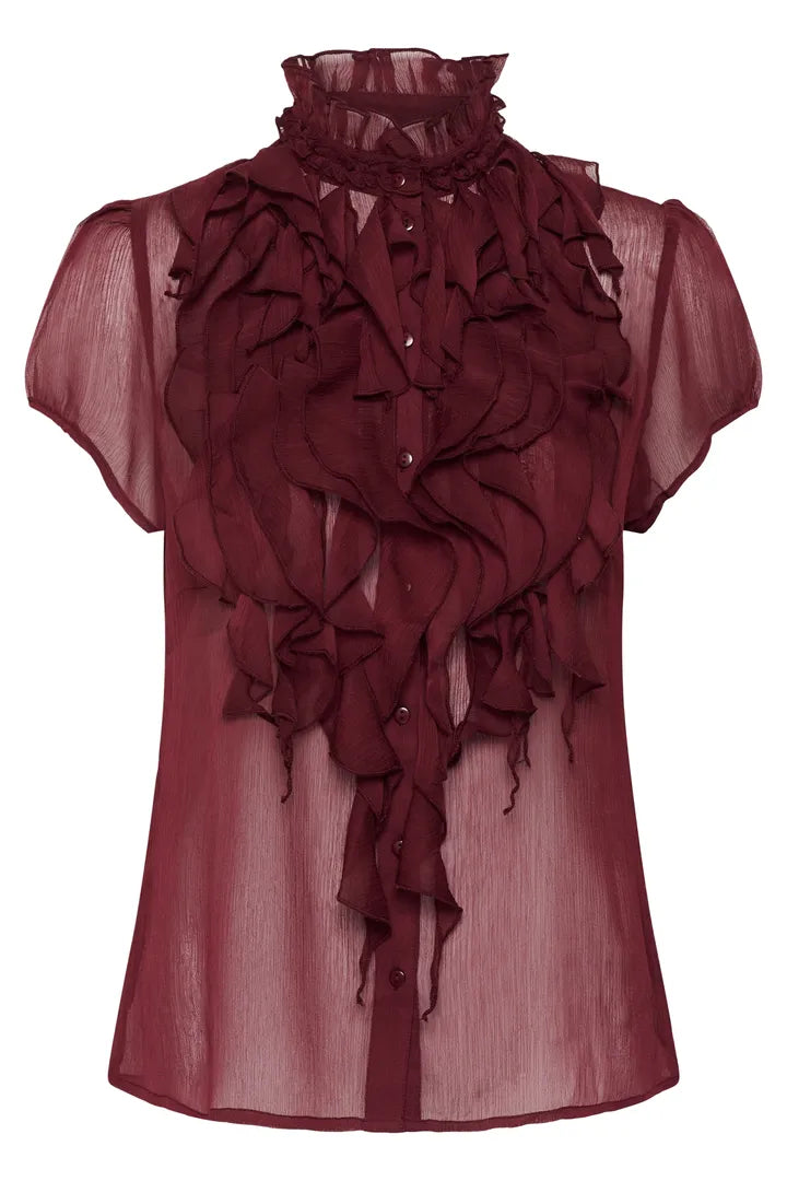 Lilja Crinkle Short Sleeved Shirt, Port Royale