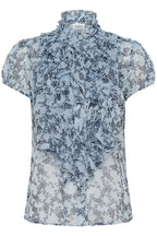 Lilja Crinkle Short-Sleeved Shirt, Skyway Eclipse Spring Floral