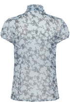 Lilja Crinkle Short-Sleeved Shirt, Skyway Eclipse Spring Floral