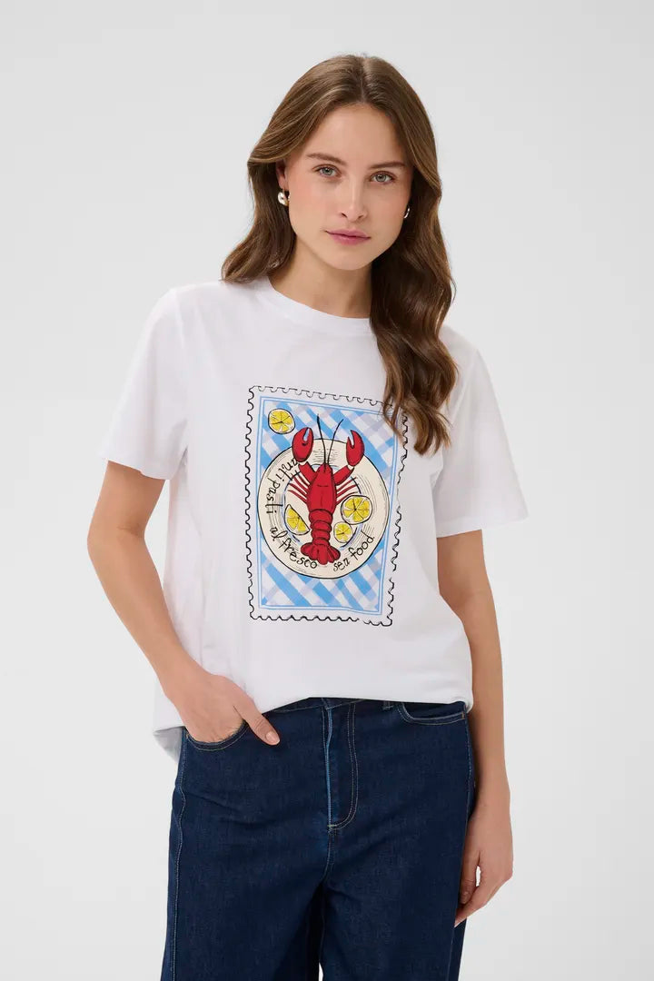 Loria Tee Shirt, Bright White