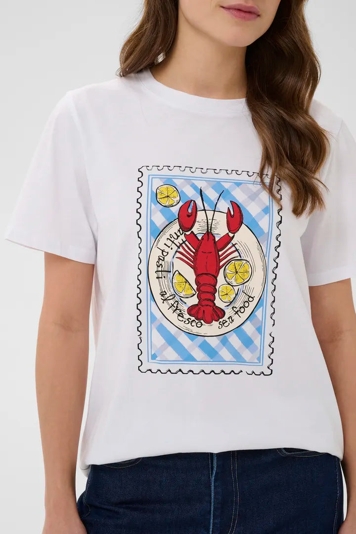 Loria Tee Shirt, Bright White