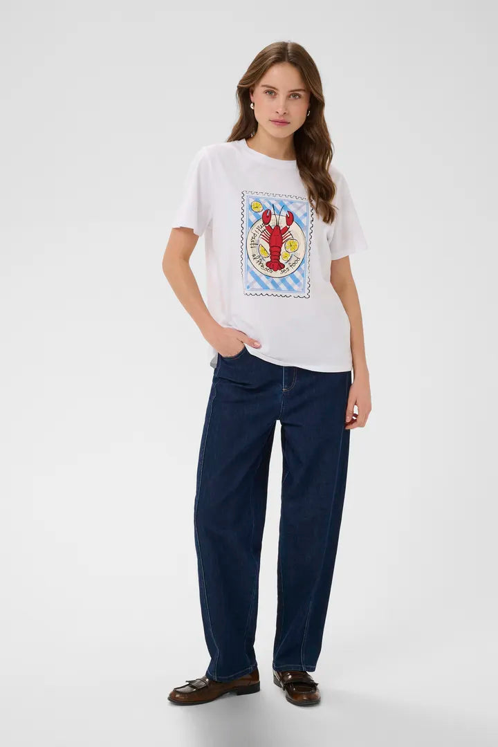 Loria Tee Shirt, Bright White