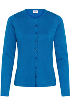 Mila Round Neck Cardigan, Campanula Melange