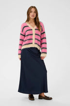 Olma Cardigan, Peony Orchid Stripes
