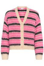 Olma Cardigan, Peony Orchid Stripes