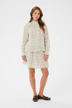 Omelia Shirt, Turtledove Mini Floral