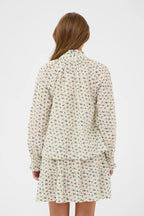 Omelia Shirt, Turtledove Mini Floral