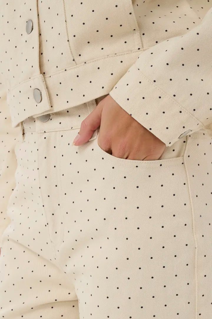 Patricia Jeans, Turtledove Black Tiny Dots