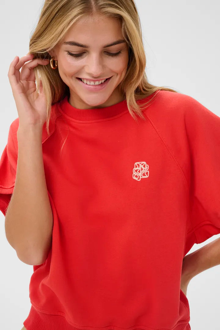 Paulette Sweatshirt, Valiant Poppy