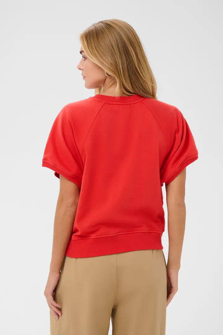 Paulette Sweatshirt, Valiant Poppy