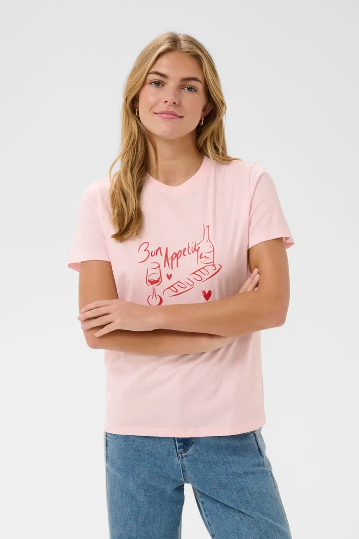 Pemilio Tee Shirt, Barely Pink