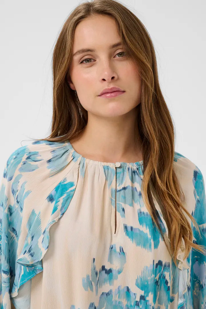 Pollyana Blouse, Allure Shaded Flower