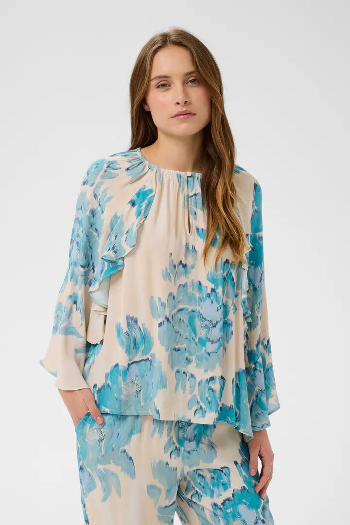 Pollyana Blouse, Allure Shaded Flower