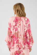 Pollyana Blouse, Poppy Shaded Flower