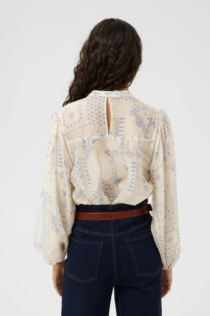Sebastiana Blouse, Campanula Paisley Mosaic