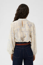 Sebastiana Blouse, Campanula Paisley Mosaic