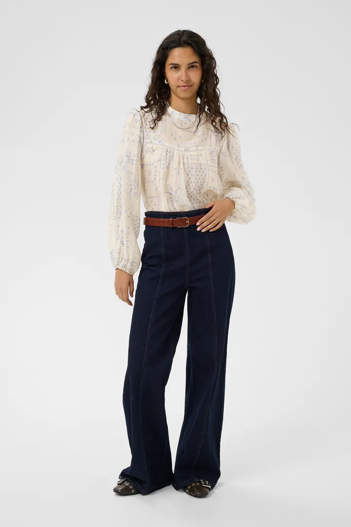 Sebastiana Blouse, Campanula Paisley Mosaic