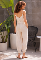 Alison Linen Dungaree, Natural
