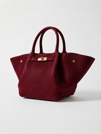 Demelza Suede Bag, Wine