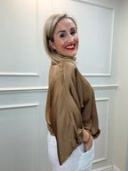 Douceur Viscose Top, Warm Bronze