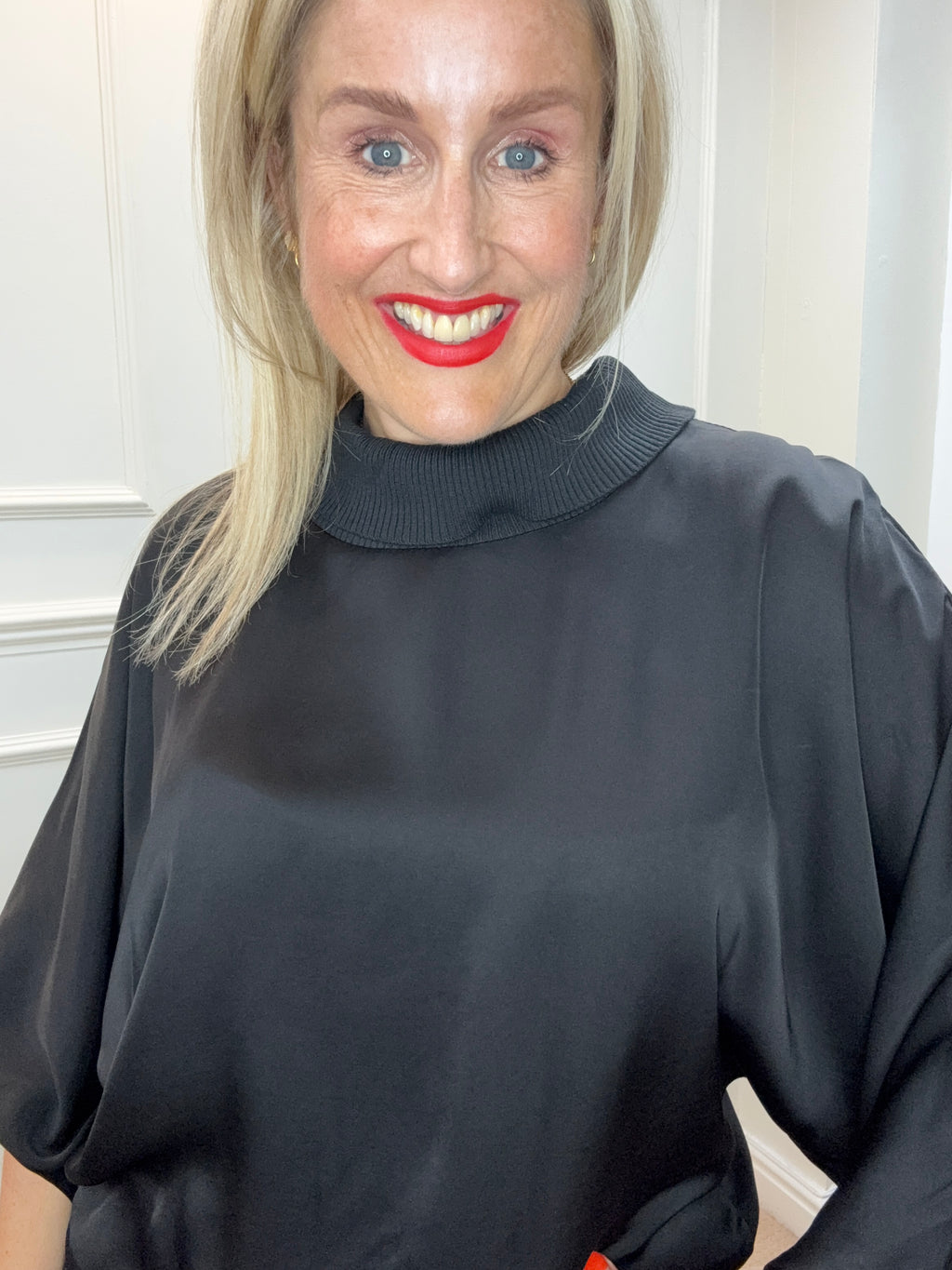 Douceur Viscose Top, Moonlight Black