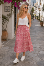 Gaynor Viscose Skirt Dress, Pink