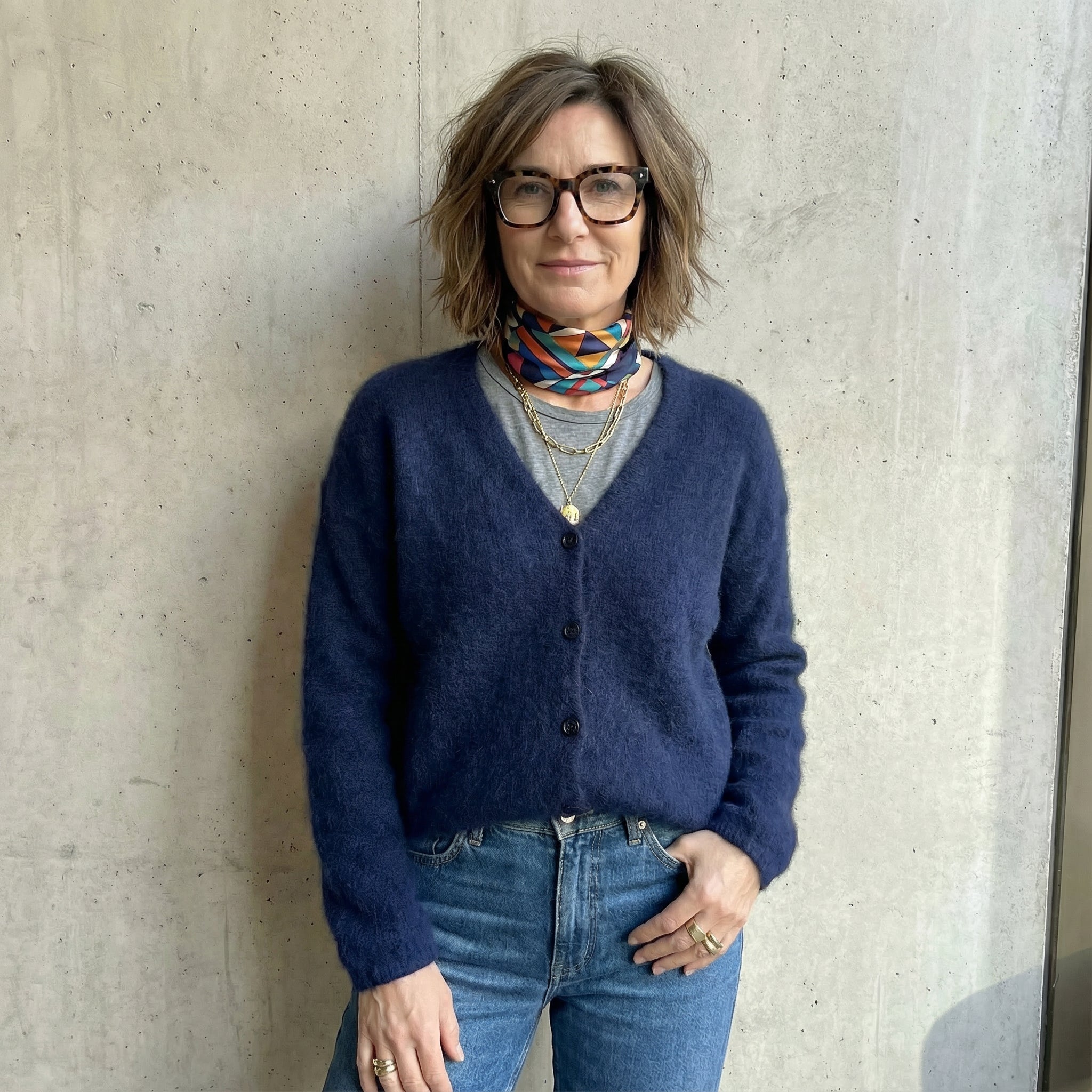 Julie Cardigan, Dark Blue