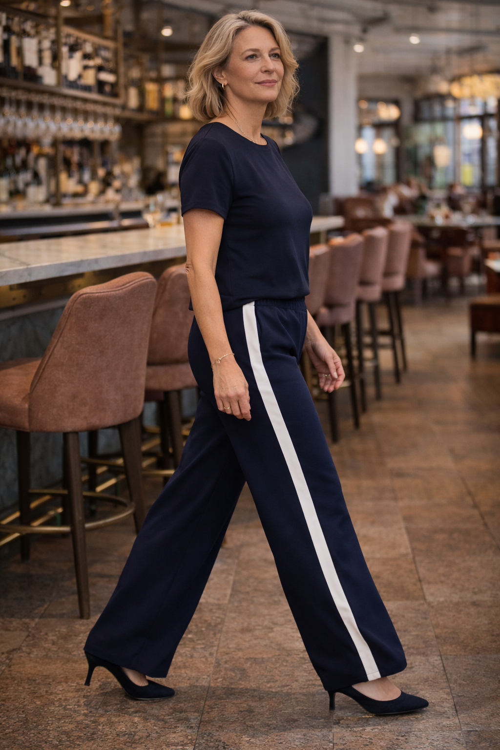 Lola Trouser, Navy Blue