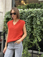 Julie Lofty Tank, Burnt Orange