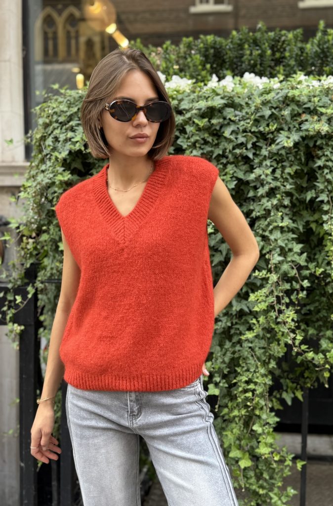 Julie Lofty Tank, Burnt Orange