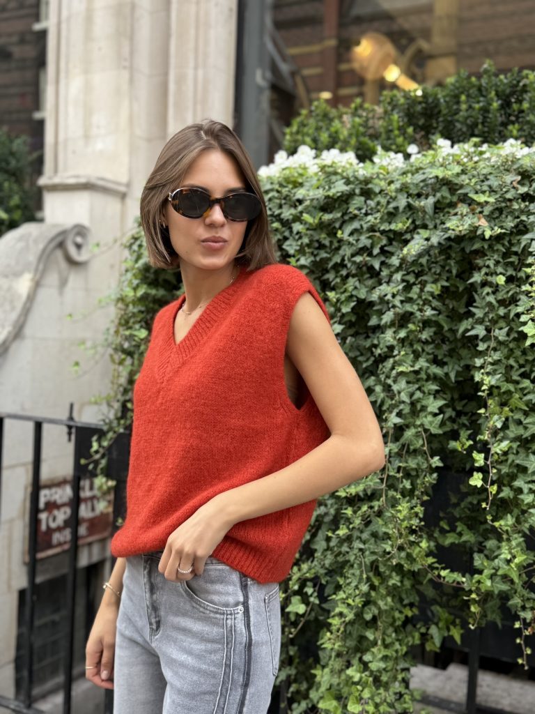 Julie Lofty Tank, Burnt Orange