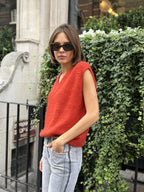 Julie Lofty Tank, Burnt Orange