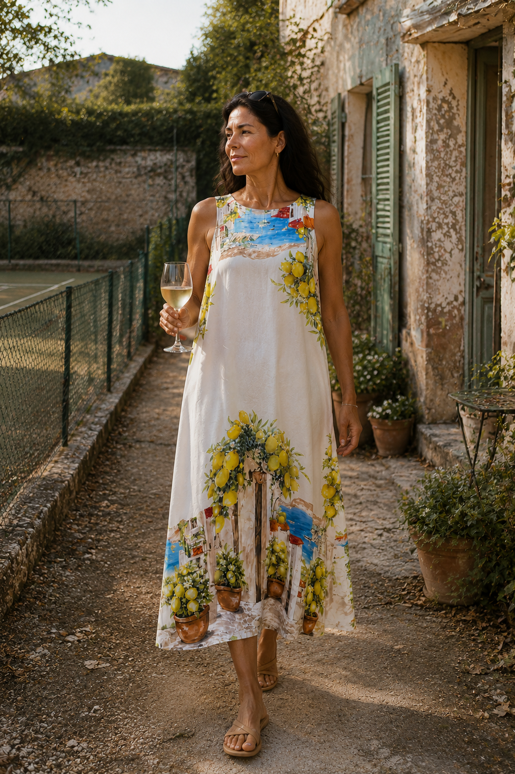 Manon Viscose Drapey Dress, White