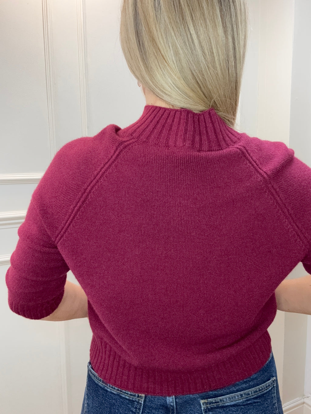 Mason Knit Sweater, Burgundy