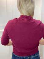 Mason Knit Sweater, Burgundy
