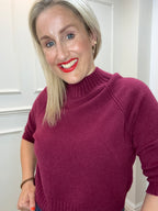 Mason Knit Sweater, Burgundy