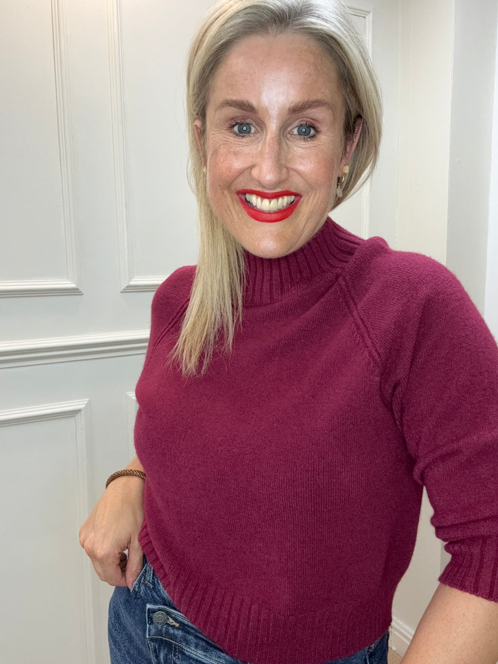 Mason Knit Sweater, Burgundy