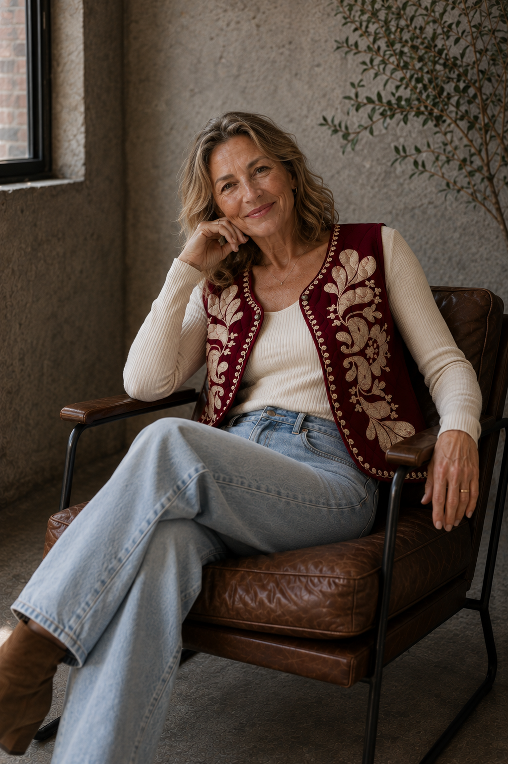 Ohio Gilet, Claret