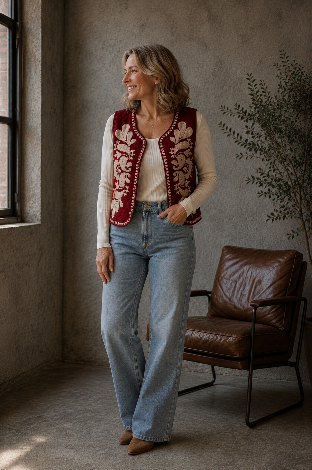Ohio Gilet, Claret