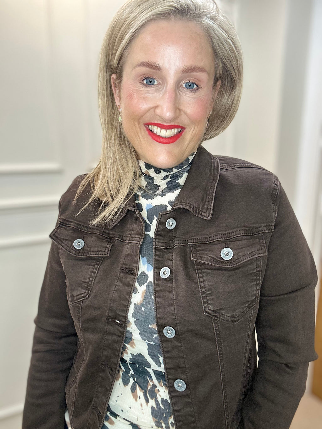 Ophelia Denim Jacket, Chocolate