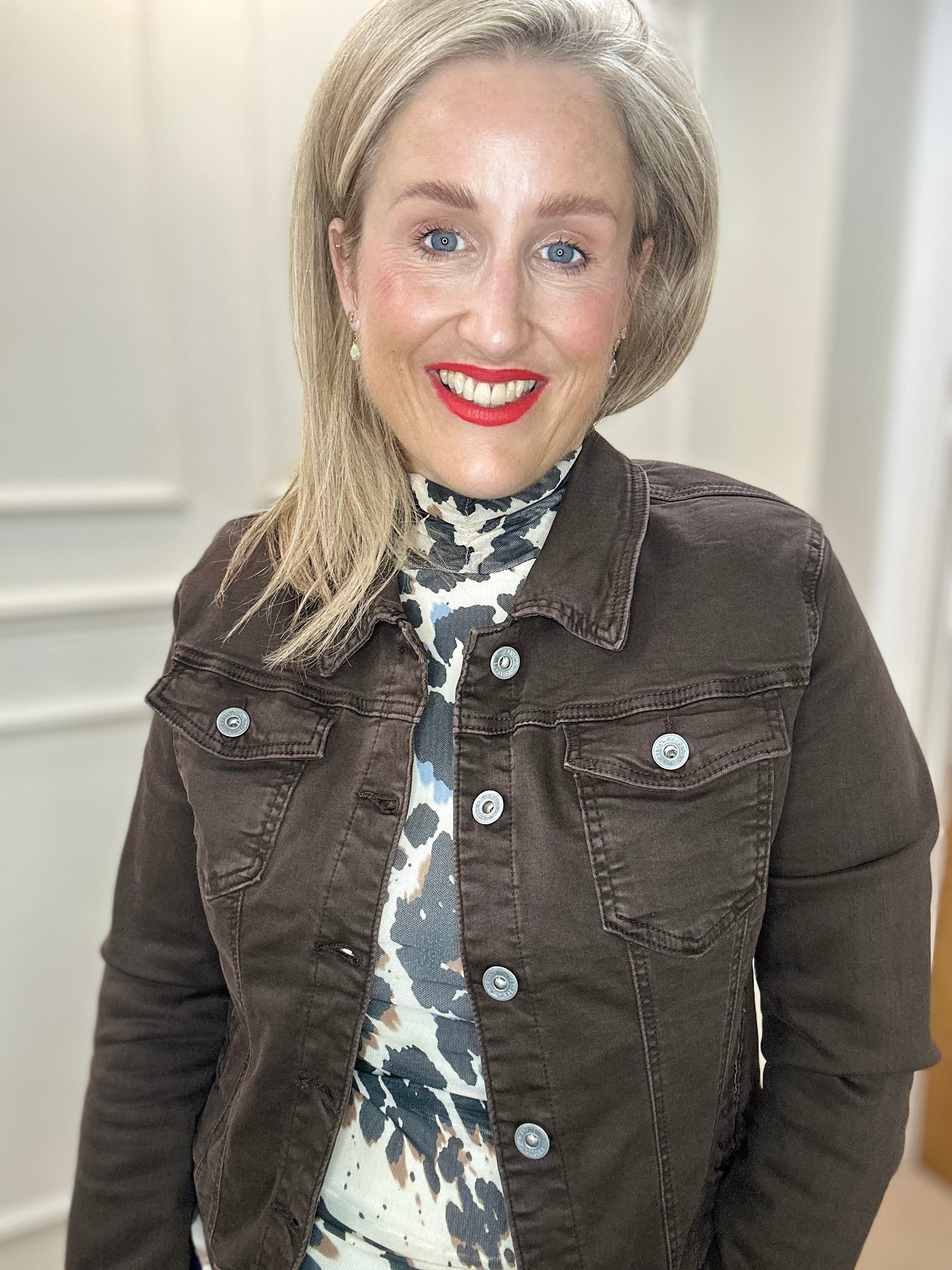 Ophelia Denim Jacket, Chocolate