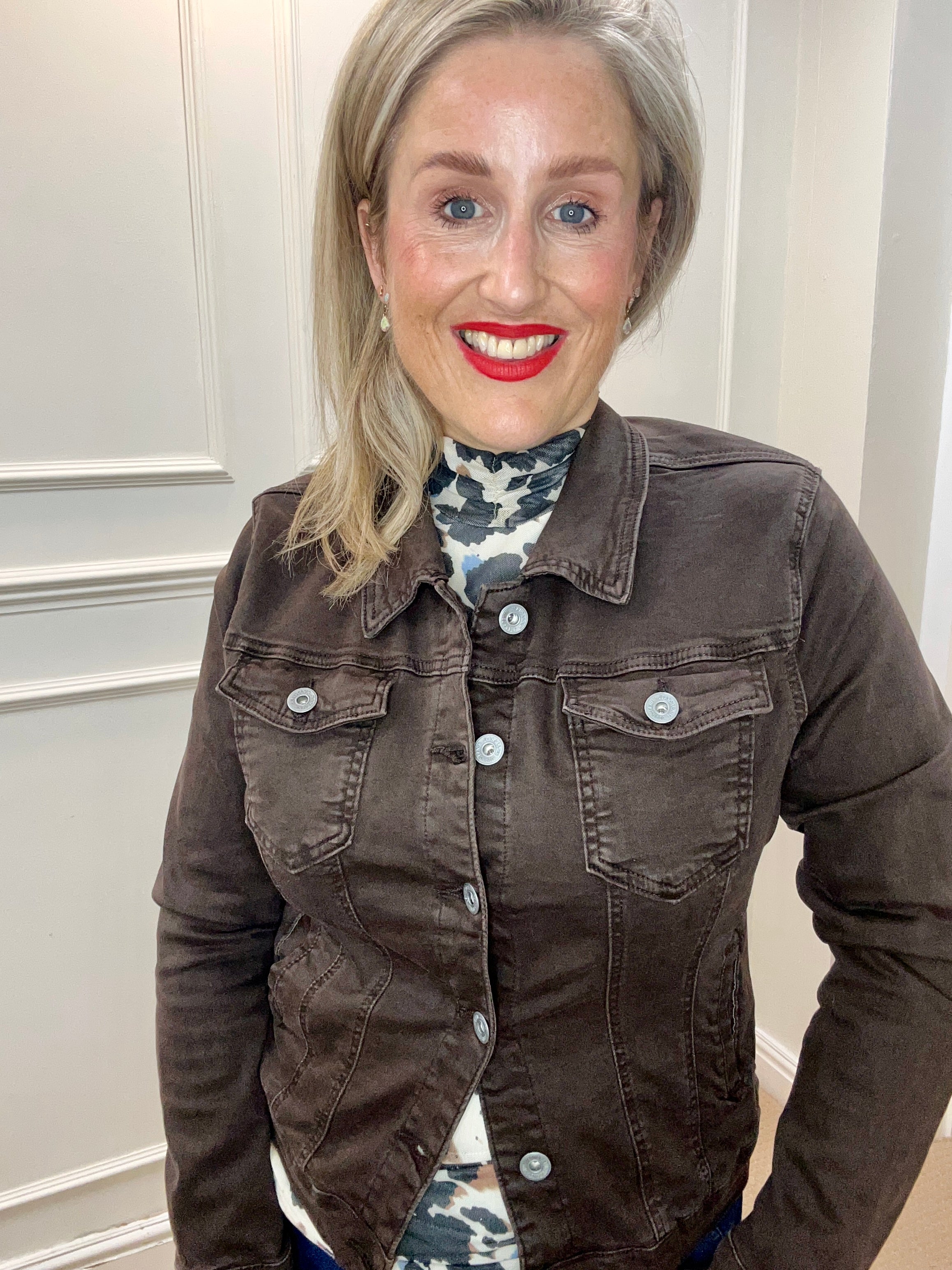 Ophelia Denim Jacket, Chocolate