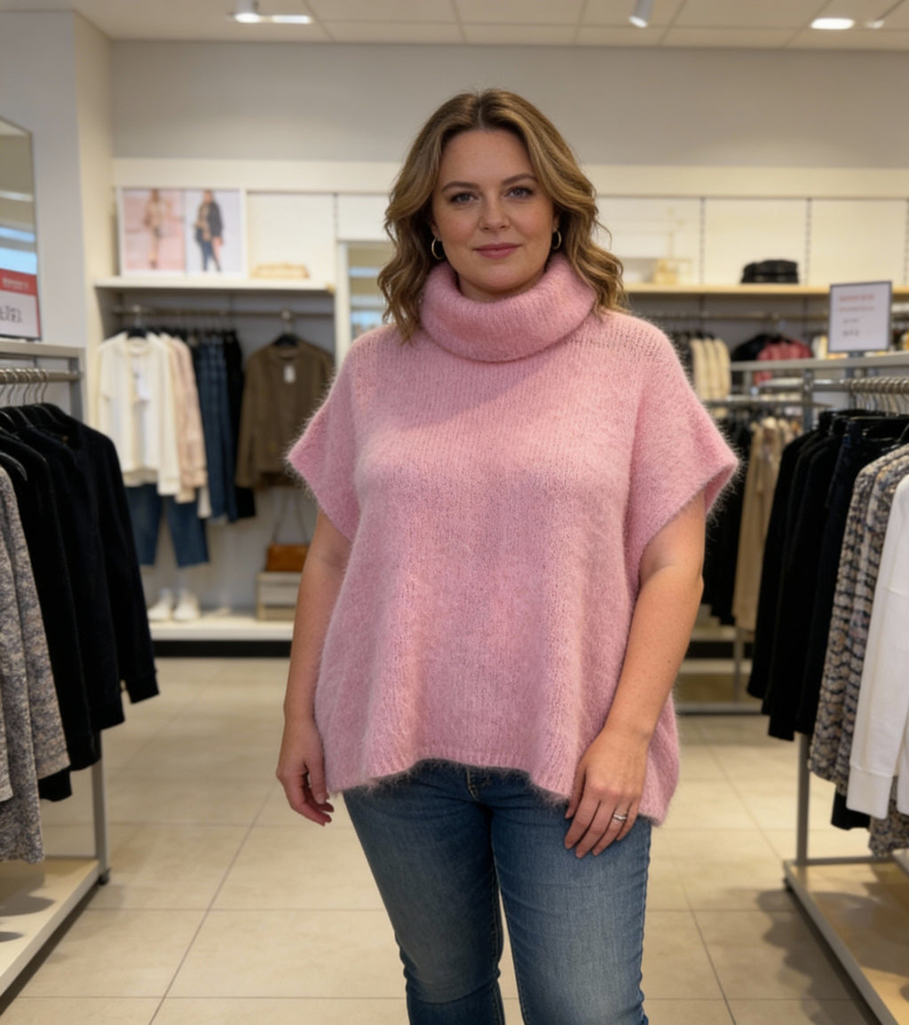 Regan Sweater, Baby Pink