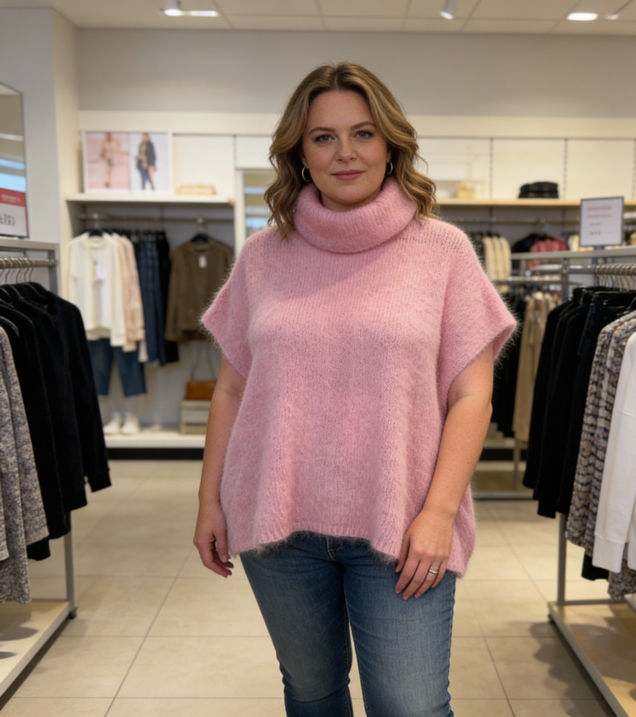 Regan Sweater, Baby Pink