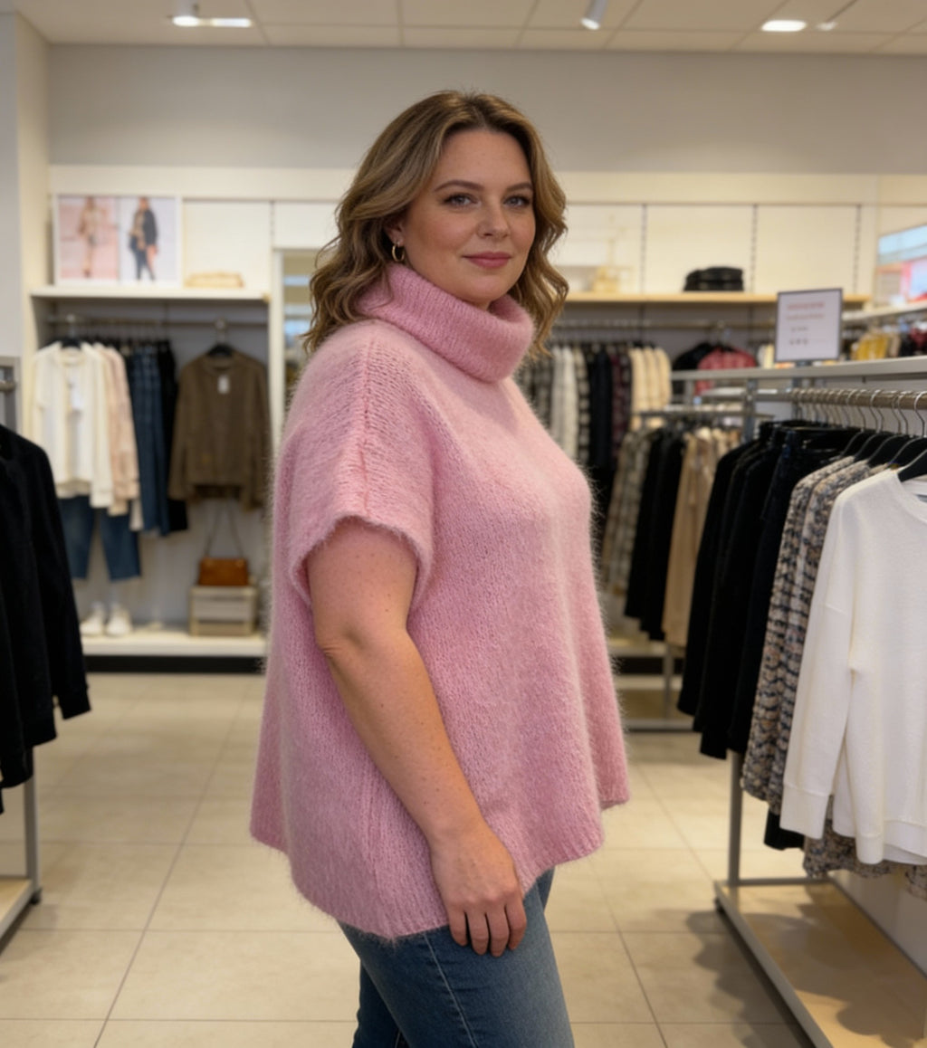 Regan Sweater, Baby Pink