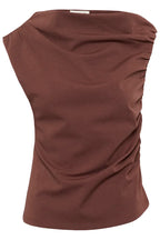 Eirlys Dalida Top, Brown Stone