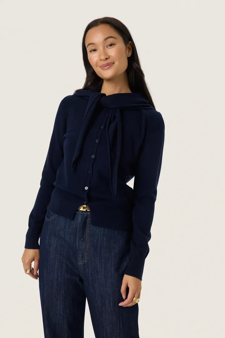 Molina Scarf Cardigan, Night Sky