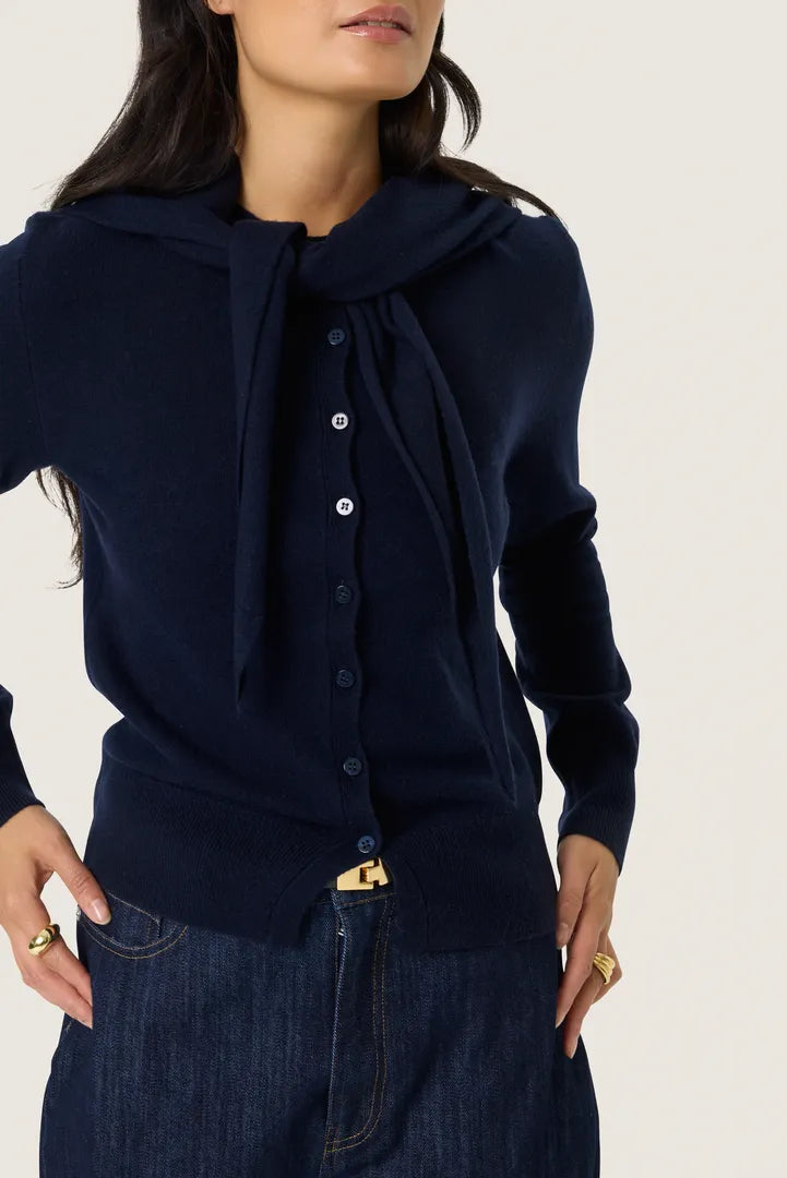 Molina Scarf Cardigan, Night Sky