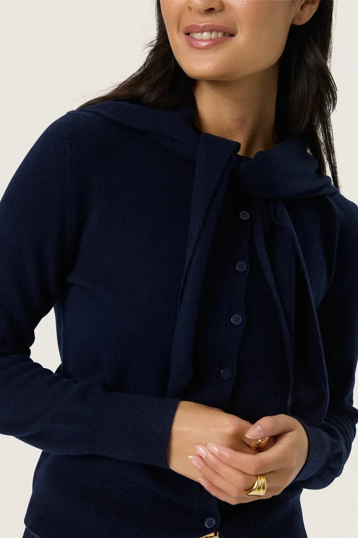 Molina Scarf Cardigan, Night Sky