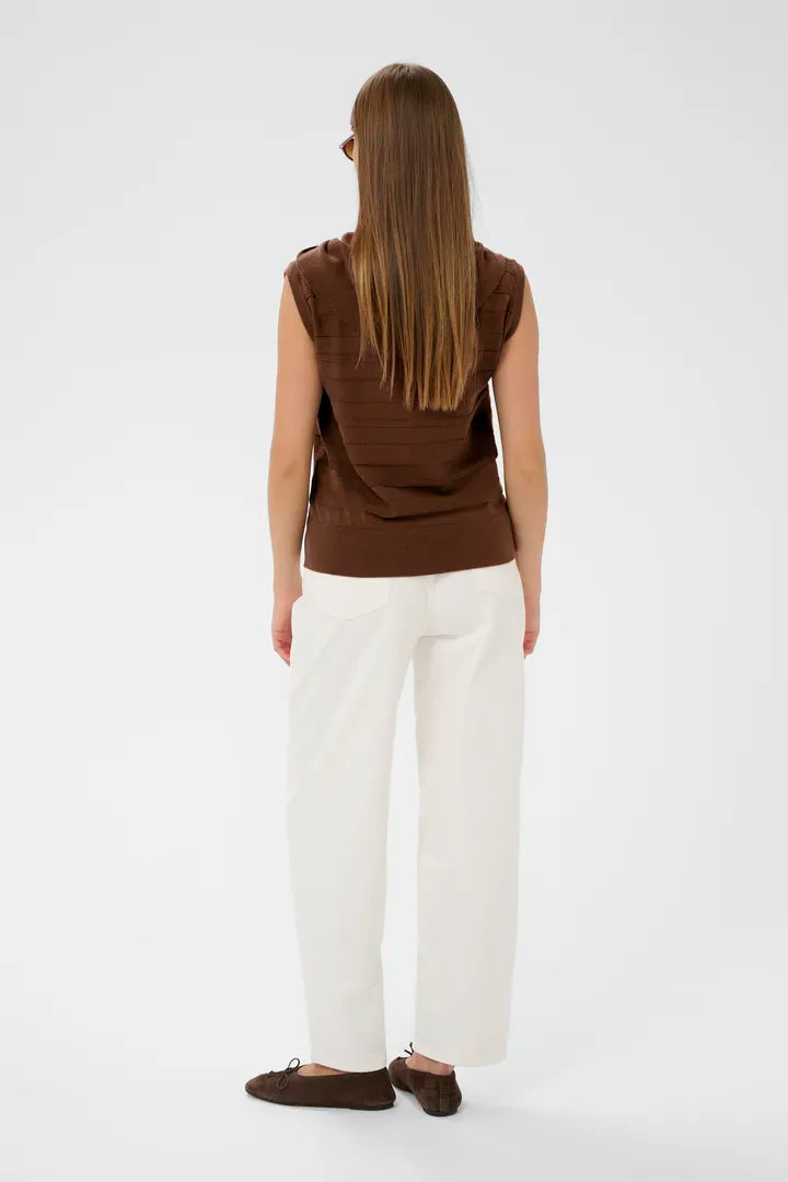 Spina Scarf Waistcoat, Cappucino